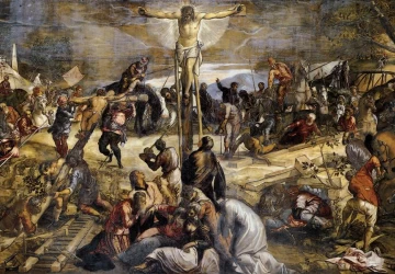 Nukryžiavimas. Tintoretto, 1565.
