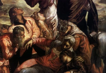 Nukryžiavimas (detalė). Tintoretto, 1565.