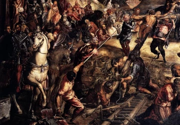 Nukryžiavimas (detalė). Tintoretto, 1565.