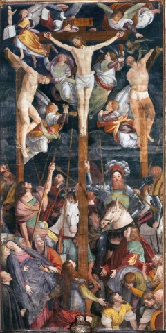 Kristaus nukryžiavimas. Gaudenzio Ferrari, 1530-32.