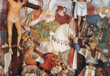Kristaus nukryžiavimas. Gaudenzio Ferrari, 1520-25.
