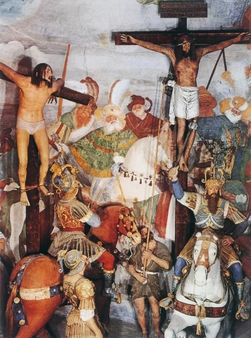 Kristaus nukryžiavimas. Gaudenzio Ferrari, 1520-25.