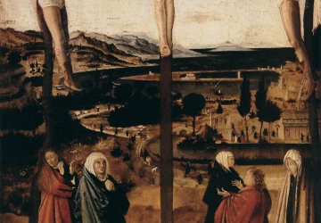 Nukryžiavimas. Antonello da Messina, 1467-69.
