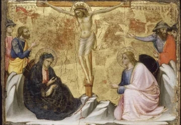 Scenos iš Kristaus gyvenimo. Nukryžiavimas.. Mariotto di Nardo, apie 1395.