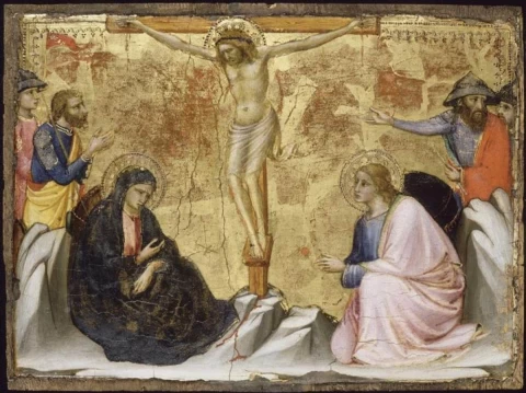 Scenos iš Kristaus gyvenimo. Nukryžiavimas.. Mariotto di Nardo, apie 1395.
