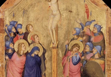 Nukryžiavimas. Šv. Jurgio kodekso meistras, 1330-35.