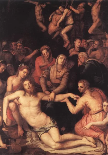Nuėmimas nuo kryžiaus. Agnolo Bronzino, 1565.
