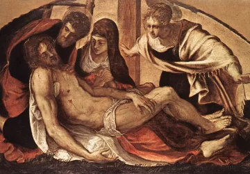 Nuėmimas nuo kryžiaus. Tintoretto, 1563.