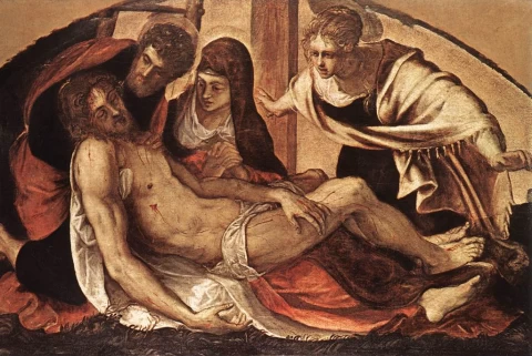 Nuėmimas nuo kryžiaus. Tintoretto, 1563.