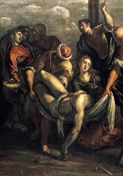 Nuėmimas nuo kryžiaus. Tintoretto, 1557-59.