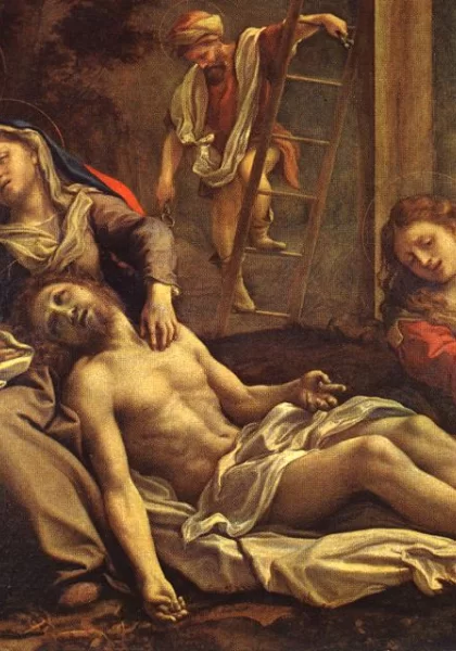 Nuėmimas nuo kryžiaus. Correggio, 1525.
