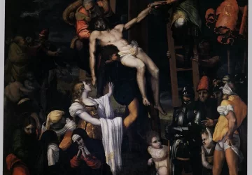 Nuėmimas nuo kryžiaus. Pedro Machuca, 1520-23.