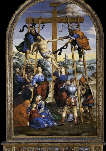 Nuėmimas nuo kryžiaus. Il Sodoma, 1510-13.
