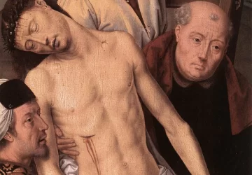 Nuėmimas nuo kryžiaus (diptiko kairioji panelė). Hans Memling, 1490.