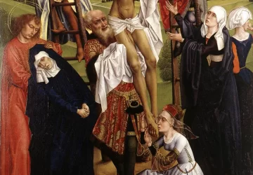 Nuėmimas nuo kryžiaus. Nežinomas flamandų meistras, 1470.