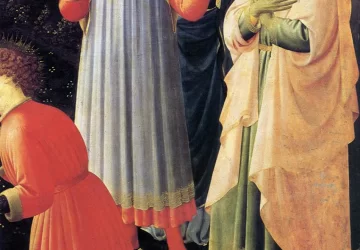 Nuėmimas nuo kryžiaus (detalė). Fra Angelico, 1437-40.
