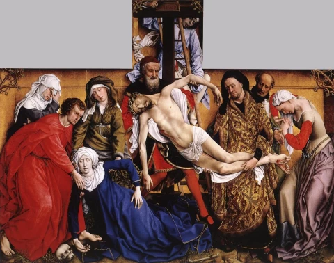 Nuėmimas nuo kryžiaus. Rogier van der Weyden, apie 1435.