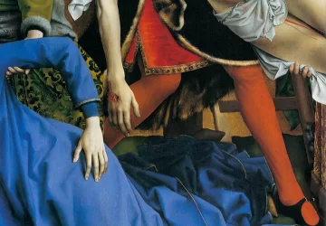 Nuėmimas nuo kryžiaus (detalė). Rogier van der Weyden, apie 1435.