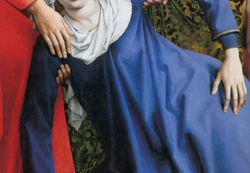 Nuėmimas nuo kryžiaus (detalė). Rogier van der Weyden, apie 1435.