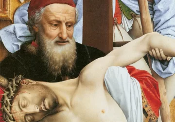 Nuėmimas nuo kryžiaus (detalė). Rogier van der Weyden, apie 1435.