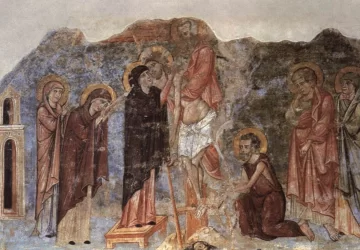 Nuėmimas nuo kryžiaus. Nežinomas italų meistras, apie 1350.