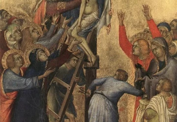Nuėmimas nuo kryžiaus. Martini Simone, 1333.