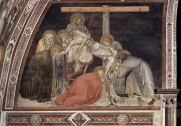 Kristaus nuėmimas nuo kryžiaus. Pietro Lorenzetti, apie 1320.