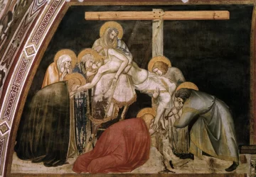 Kristaus nuėmimas nuo kryžiaus. Pietro Lorenzetti, apie 1320.