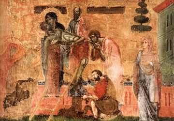 Nuėmimas nuo kryžiaus. Guido da Siena, 1270.