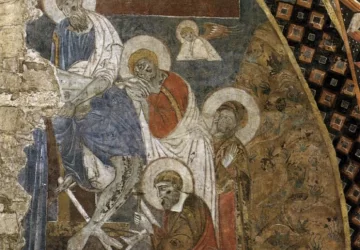 Scenos iš Kristaus kančios. Nuėmimas nuo kryžiaus.. Of St Francis Master, apie 1260.