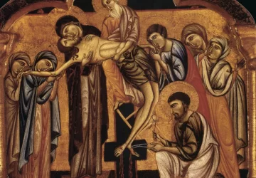 Nuėmimas nuo kryžiaus. Of St Francis Master, apie 1260.