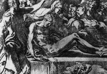 Nuėmimas nuo kryžiaus. Parmigianino.