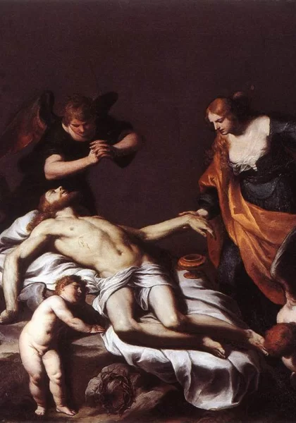 Mirusio Kristaus apraudojimas. Alessandro Turchi, 1617.