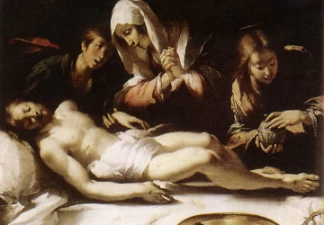 Mirusio Kristaus apraudojimas. Bernardo Strozzi, 1615-17.