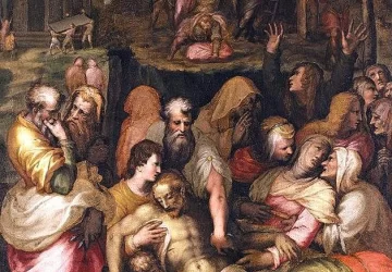 Mirusio Kristaus apraudojimas. Francesco Poppi, apie 1572.