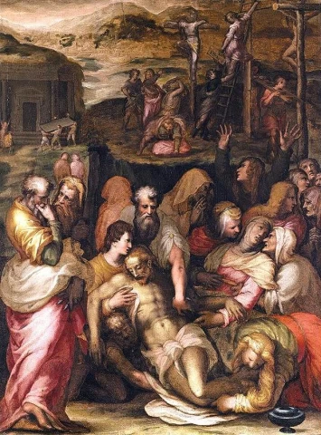Mirusio Kristaus apraudojimas. Francesco Poppi, apie 1572.