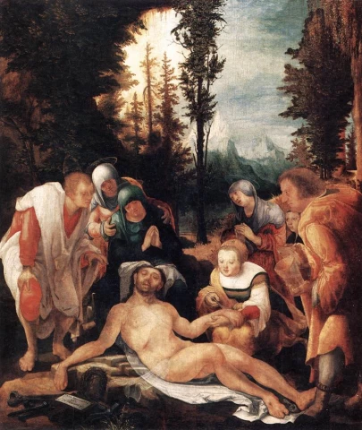 Kristaus apraudojimas. Wolf Huber, 1524.