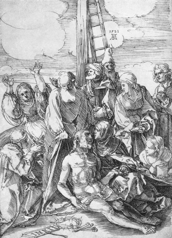 Apraudojimas. Albrecht Dürer, 1521. Apraudojimas. Albrecht Dürer, 1521.