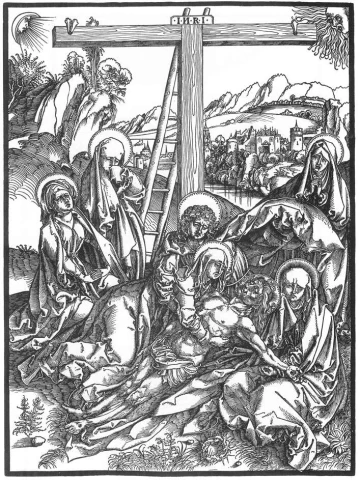 Mirusio Kristaus apraudojimas. Albrecht Dürer, 1495-98. Mirusio Kristaus apraudojimas. Albrecht Dürer, 1495-98.