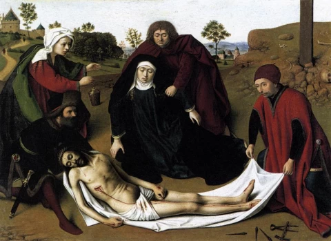 Apraudojimas. Petrus Christus, 1450.