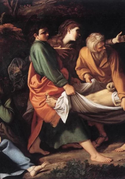 Kristaus laidojimas. Sisto Badalocchio, apie 1610.