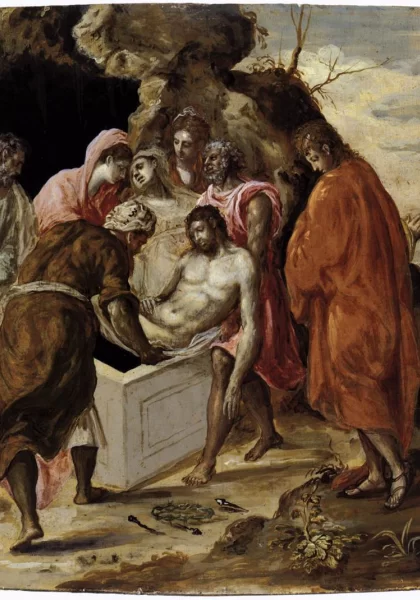 Kristaus laidojimas. El Greco, vėlyvi 1560.