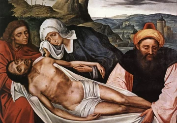 Kristaus laidojimas. Quentin Massys, apie 1525.
