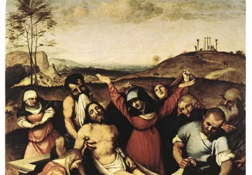 Kristaus laidojimas. Lorenzo Lotto, 1512.