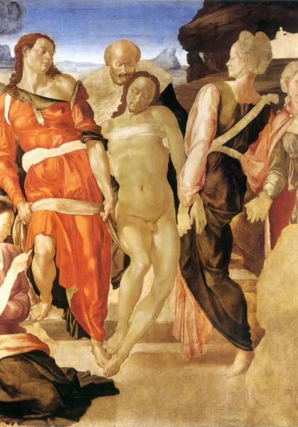 Kristaus laidojimas. Buonarroti Michelangelo, apie 1510.