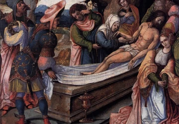 Kristaus laidojimas. Nežinomas flamandų meistras, 1500-10.