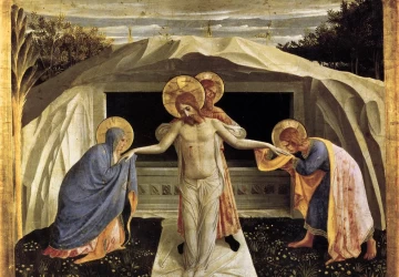 Kristaus laidojimas. Fra Angelico, 1438-40.