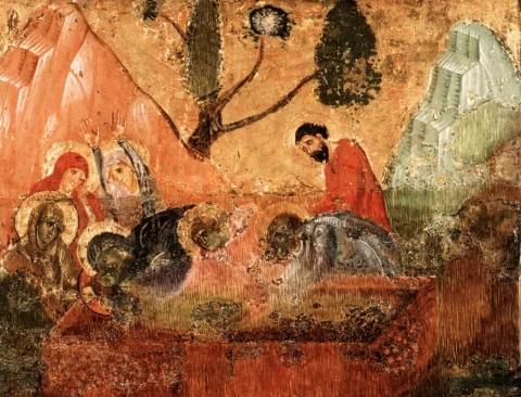Kristaus laidojimas. Guido da Siena, 1270.