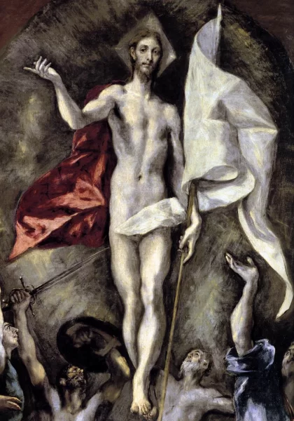 Prisikėlimas (detalė). El Greco, 1596-1600.