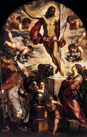 Kristaus prisikėlimas. Tintoretto, 1565.